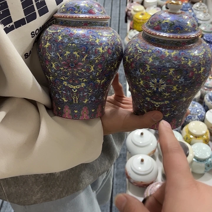 茶叶罐陶瓷家用储物罐瑕疵福利品介意勿拍