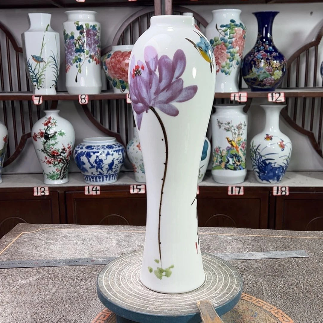 摆件陶景德镇陶瓷美鸟