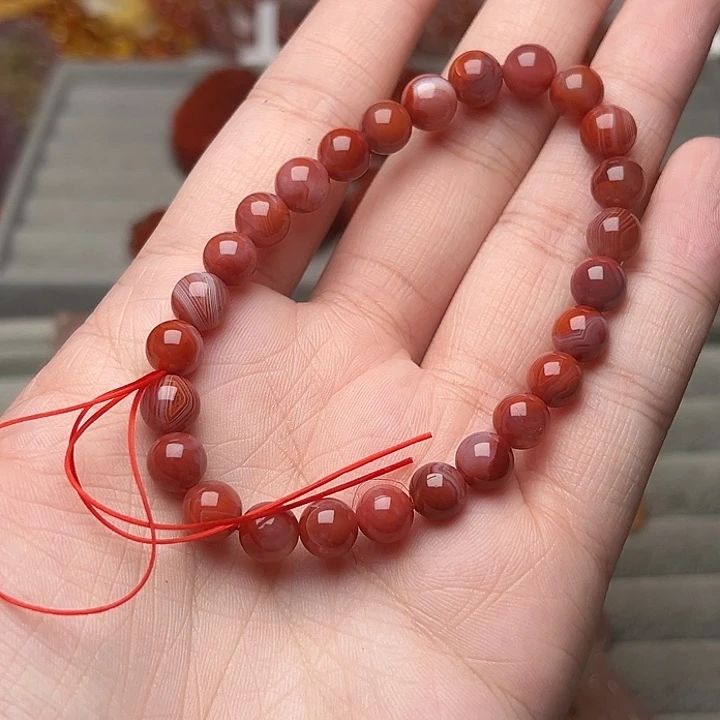 南红玛瑙合金手链29