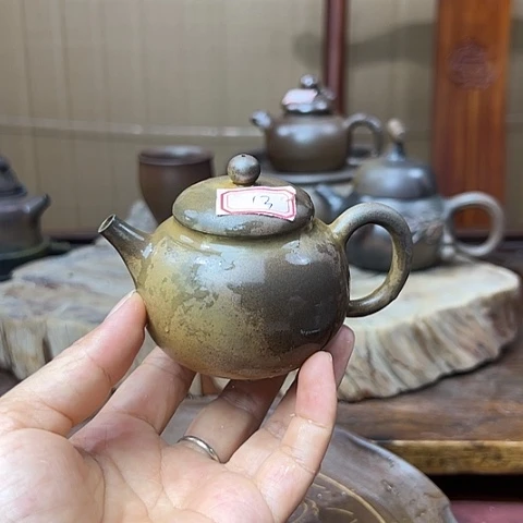戬谷龙窑柴烧茶壶13