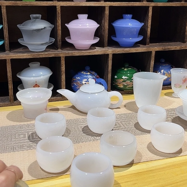 遮**翼白色套组盖碗换壶不带礼盒