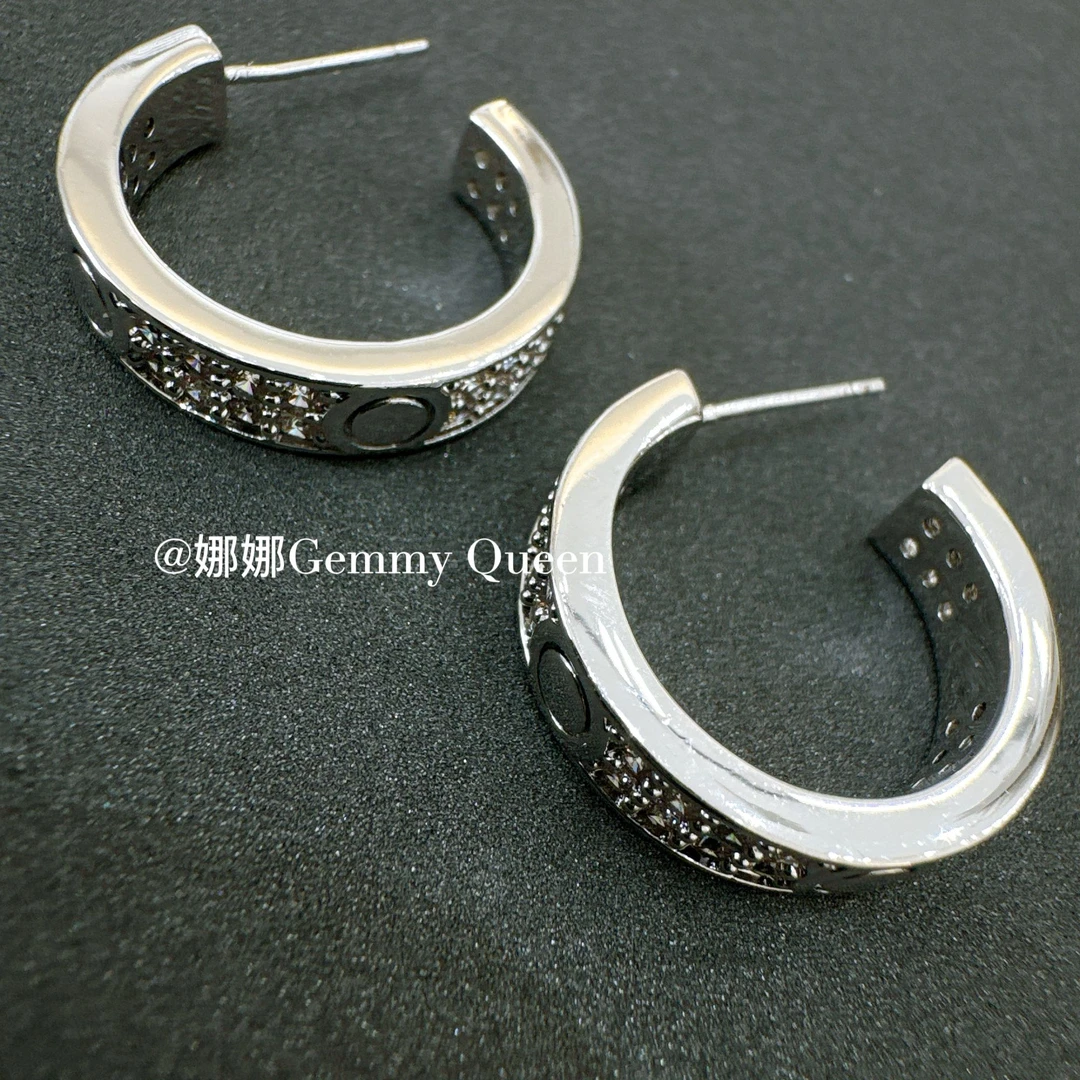 铜合金合成锆石耳饰 娜娜GemmyQueen耳环GQ09613