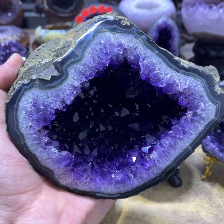 未镶嵌摆件紫晶摆件