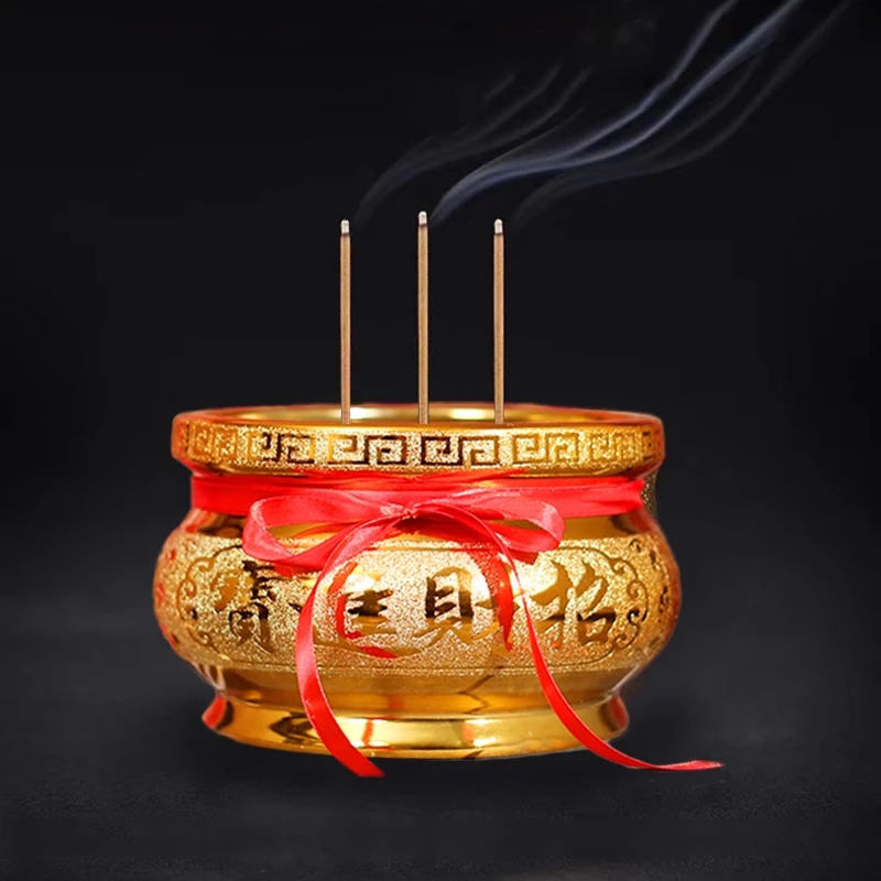 香炉家用室内陶瓷居室供佛财神上香烧香炉佛具熏香招财插香碗