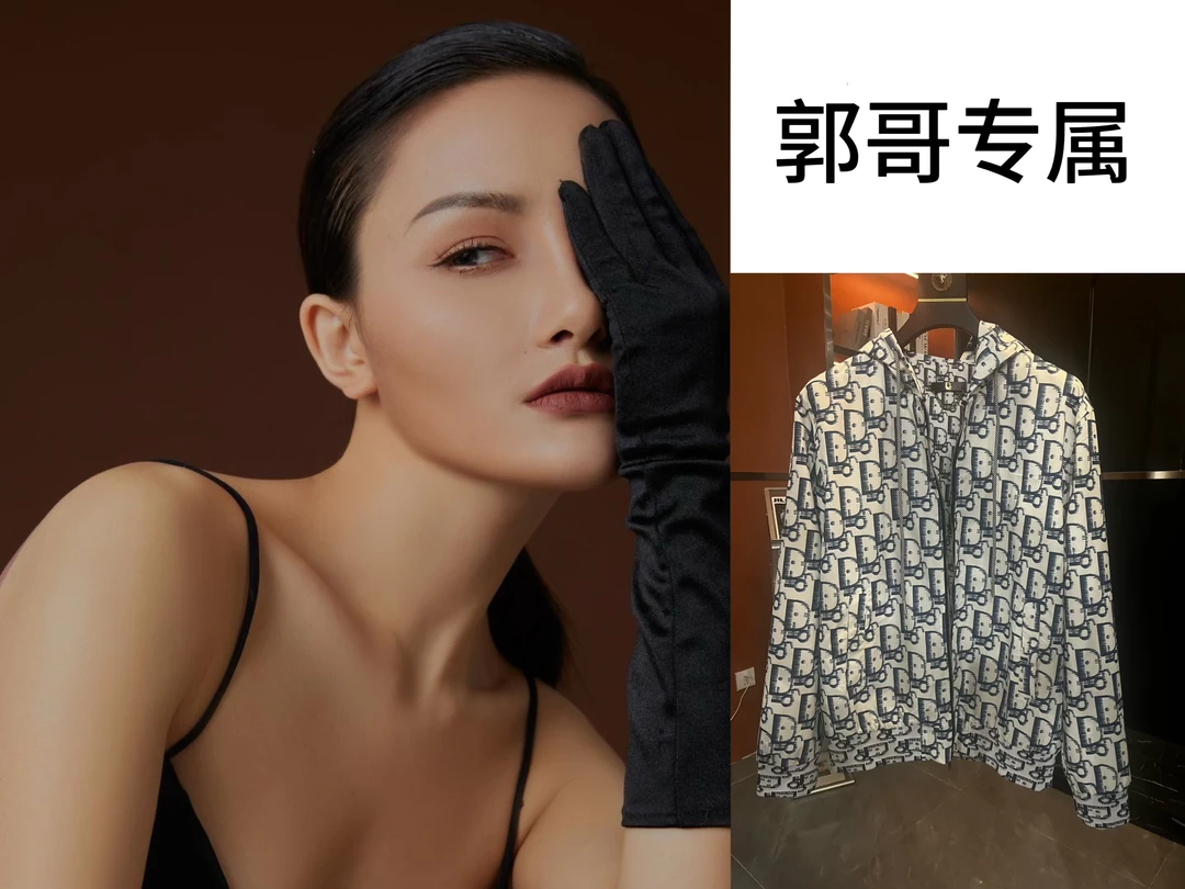 (郭哥专属-w15)25年新款装印花连帽夹克衫男士潮流薄款外套上衣服