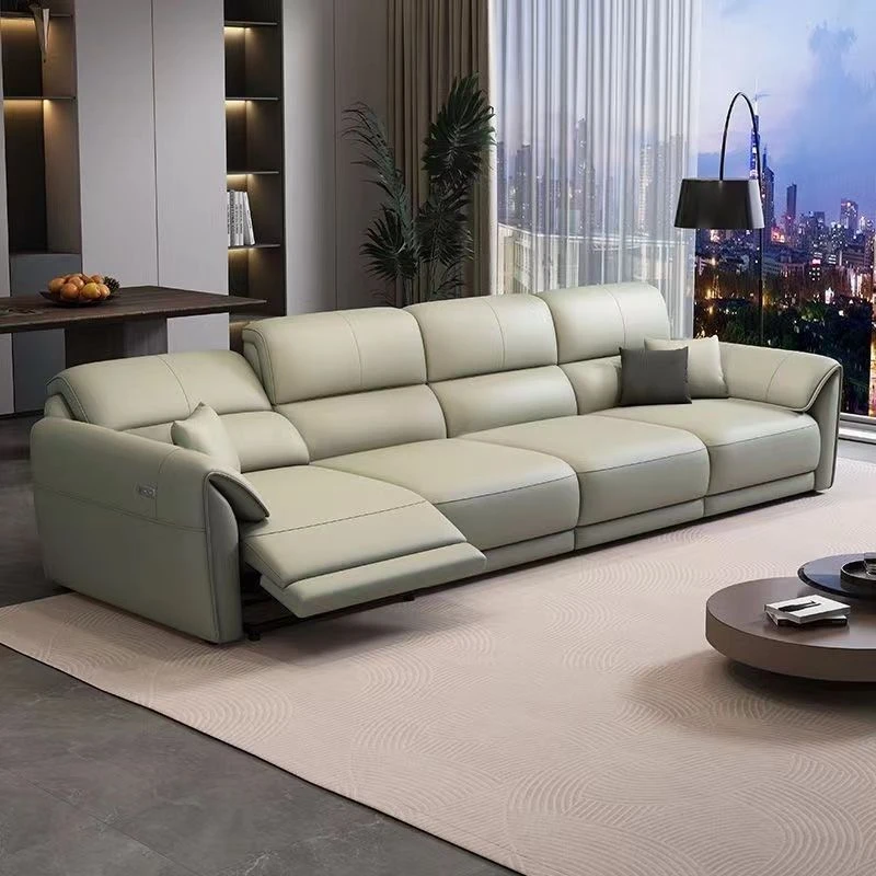 靠墙头层真皮太空舱电动真皮沙发智能舱可调节多功能免洗北欧意式