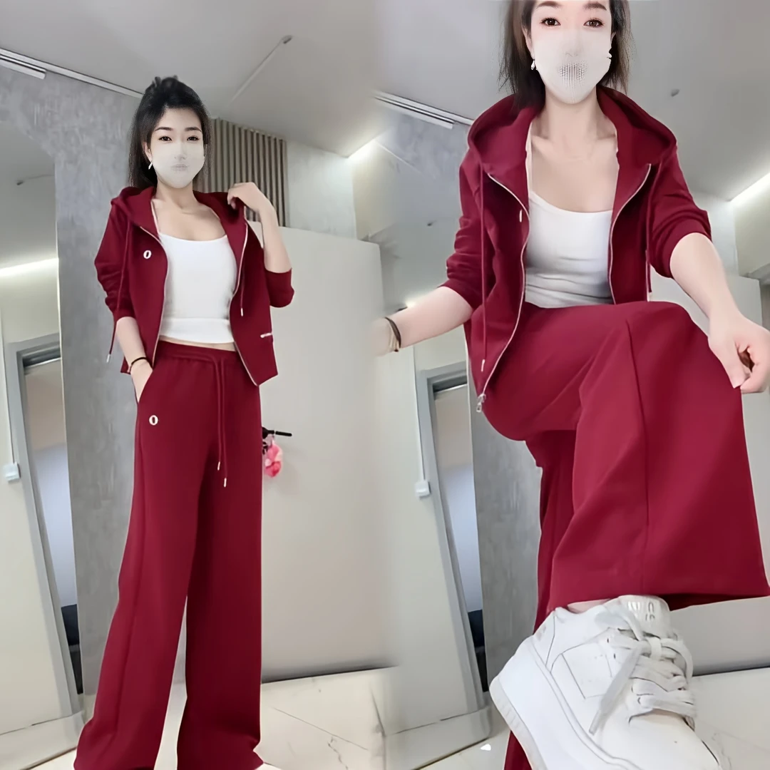 2025新款秋季休闲风网红女装洋气秋冬西装卫衣时尚套装减龄宽松