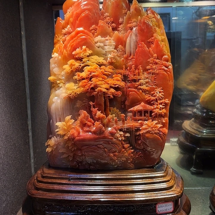 潮***人寿山石寿山石雕刻工艺品