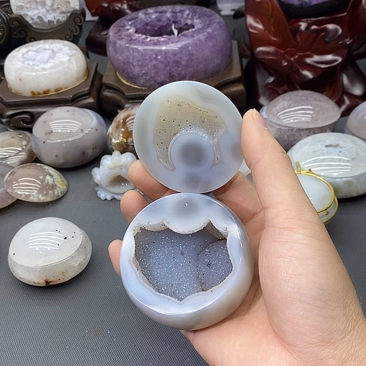 摆件紫晶未镶嵌聚宝盆