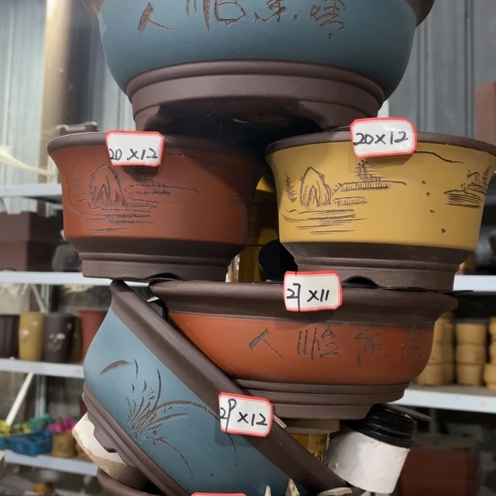 花盆紫砂100-6。