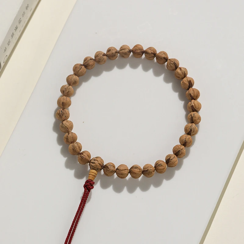 【魁系列】原桩红芽单圈热振百香籽文玩手串高油高密大尺寸