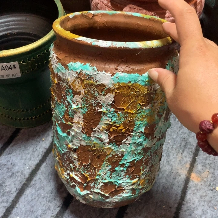 【闪购商品】粗糙盆默认打孔高24口14