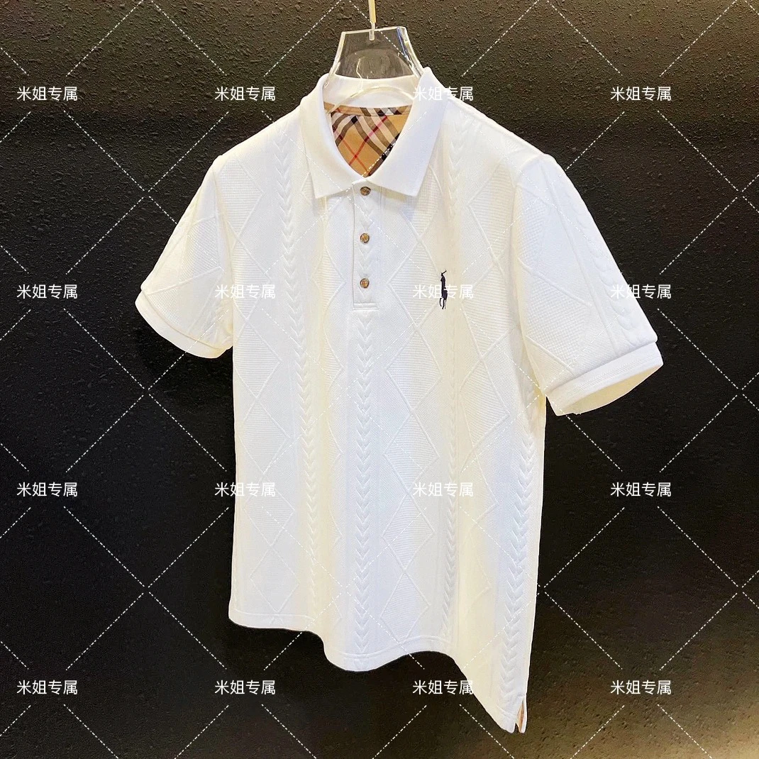 B新款男女同款设计师潮流时尚休闲时尚PoLo短袖-P8018