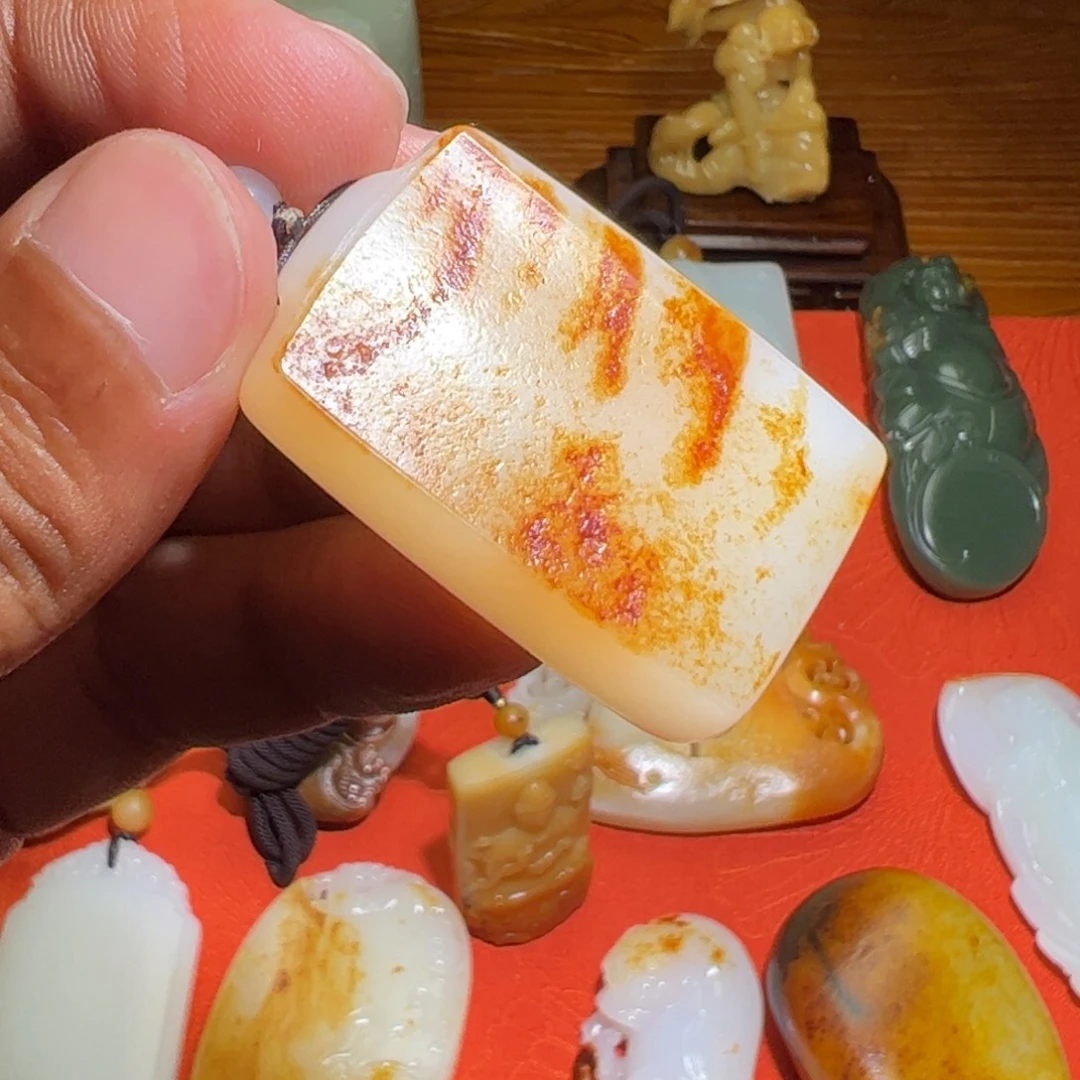 周***道和田玉未镶嵌挂件
