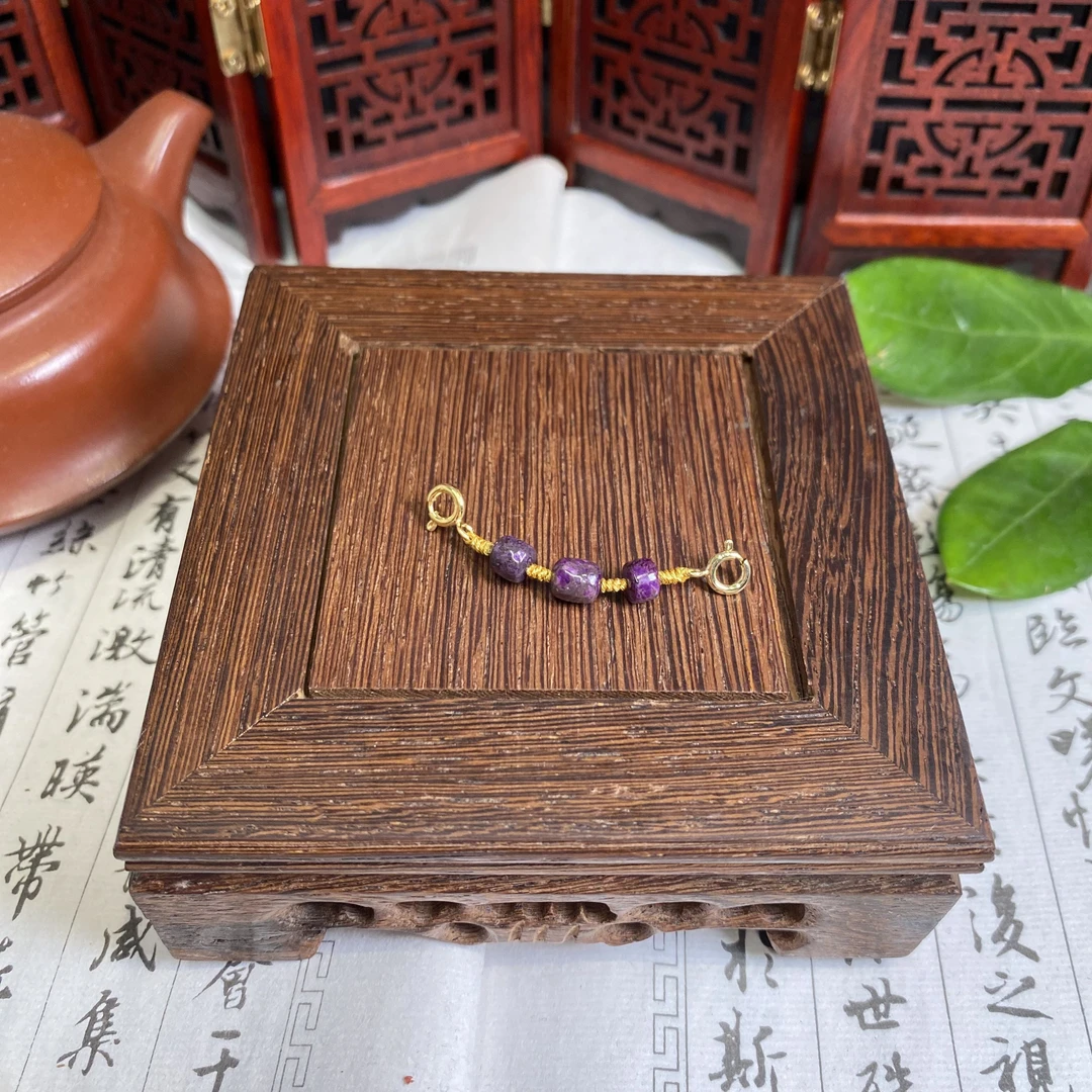 南非老矿舒俱来苏纪石桶珠红丝绒延长链多样性发一S911约宽5+重1+