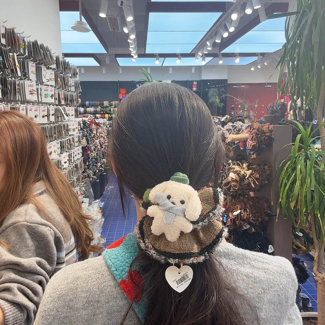 布艺铁合金发圈兔子21