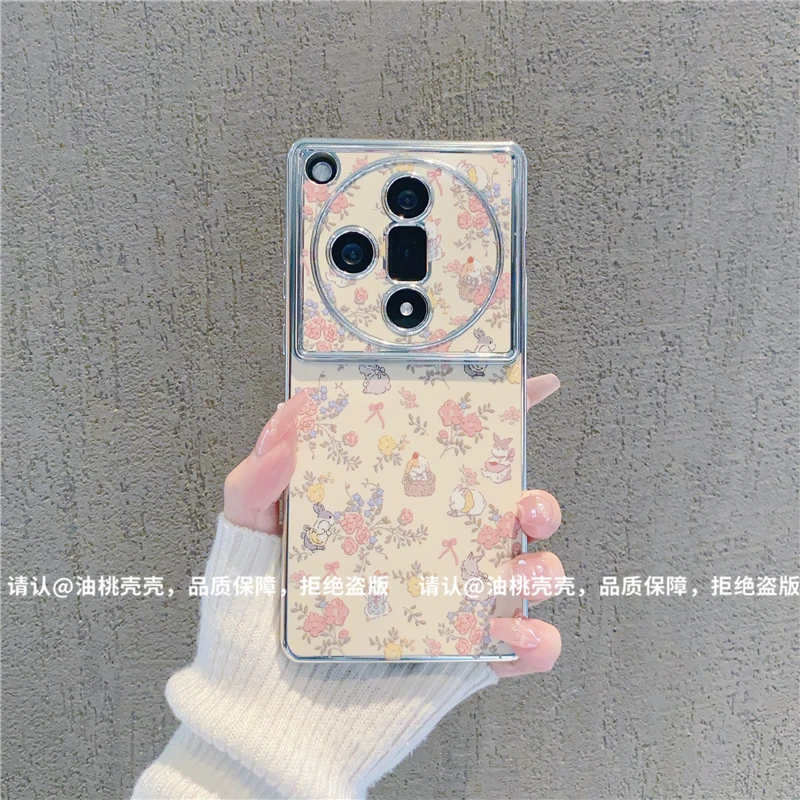 （OPPOfindx7系列）电镀大视窗适用OPPOfindx7/x7pro/x7ultra手机壳