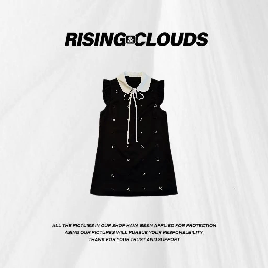 RISING&CLOUDS莎莎【雨云珍珠】夏季显瘦舒适百搭连衣裙050559