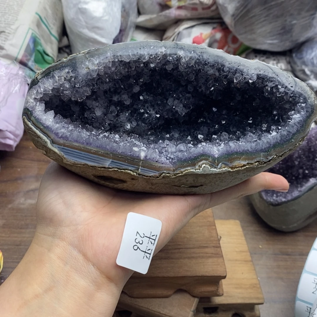 紫晶珠宝半成品未镶嵌