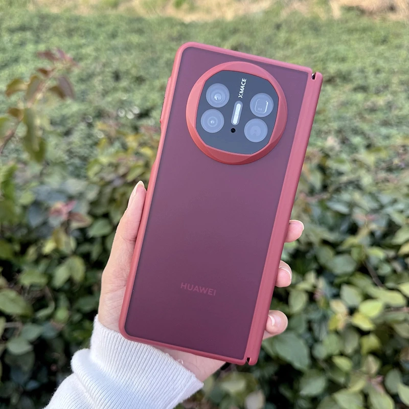 适用华为matex5手机壳新款磨砂中轴全包x5典藏版x3高档奢华保护壳