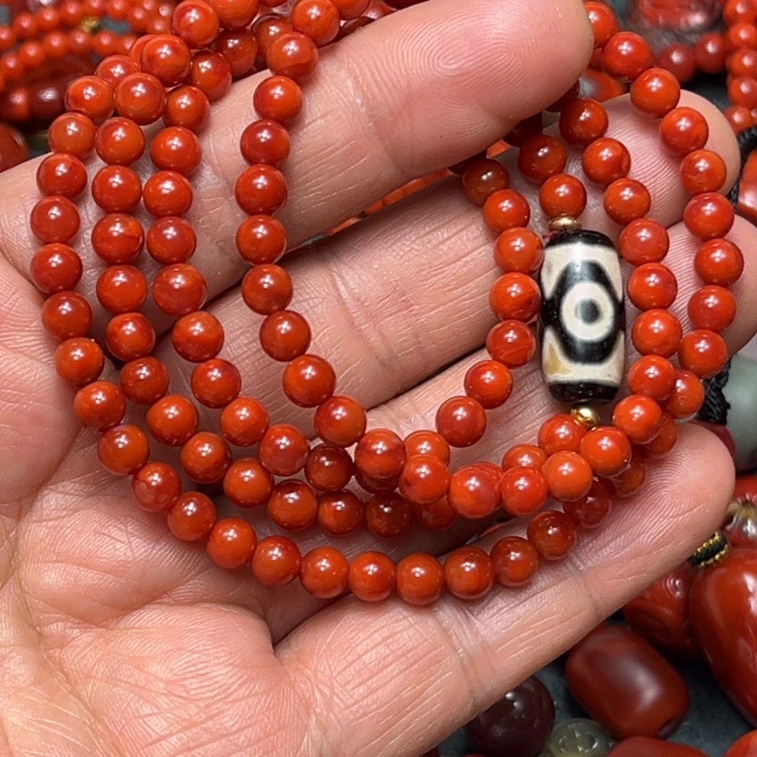 南红玛瑙未镶嵌颈饰