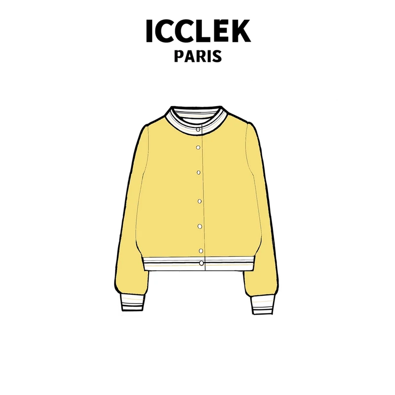 【玲姐专属】 黄色提花长袖针织衫 气质 轻奢 名媛 -3005