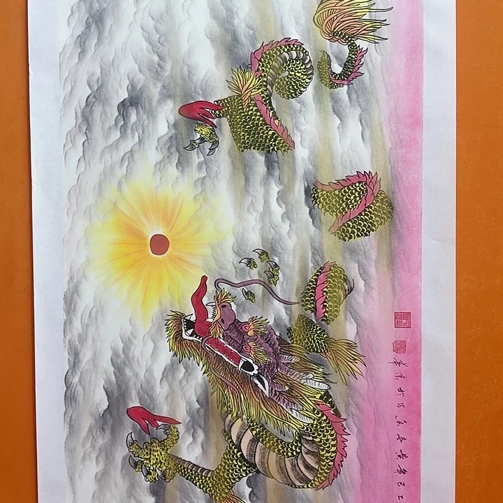 国画龙腾盛世黄春香国画136/68