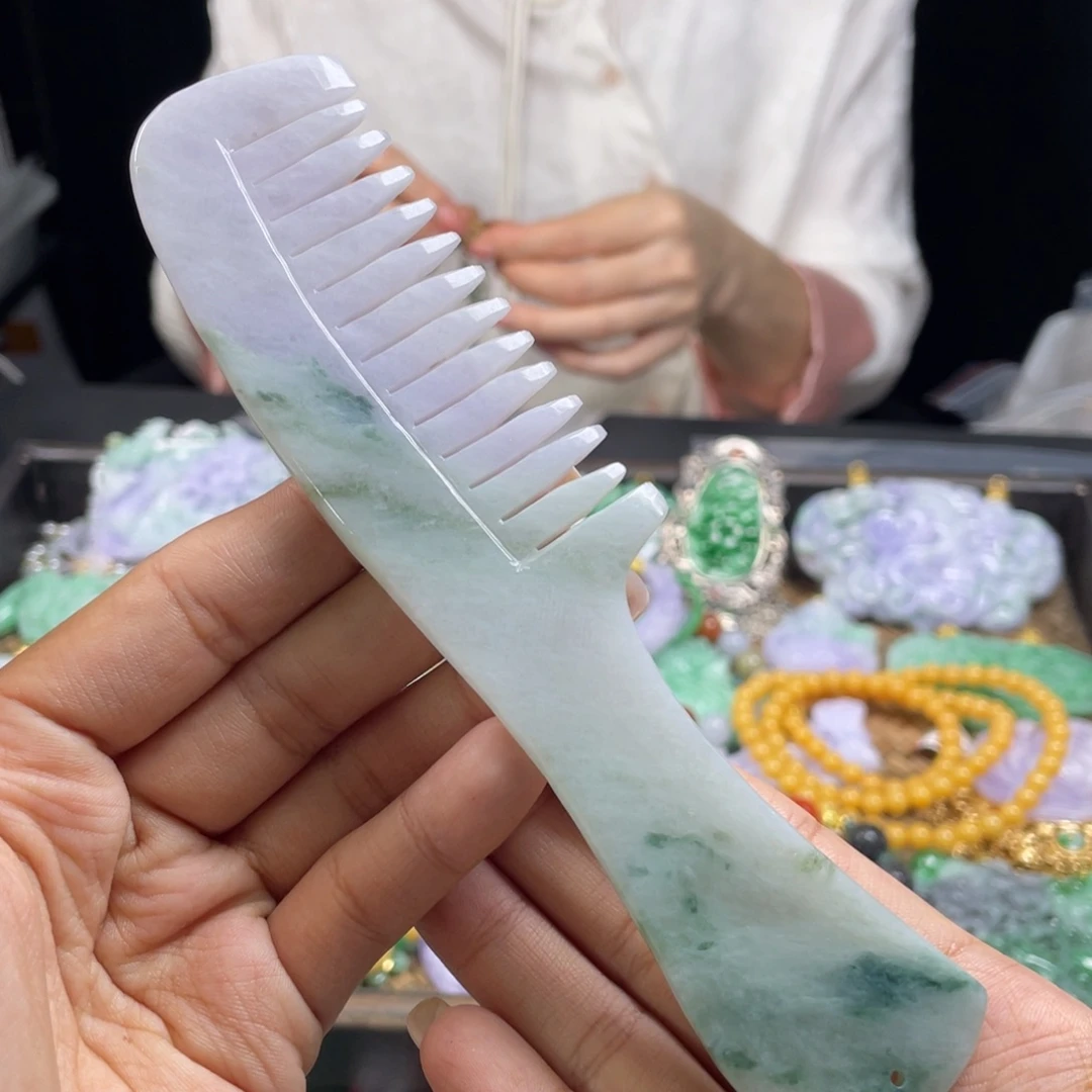 翡翠未镶嵌摆件代编织