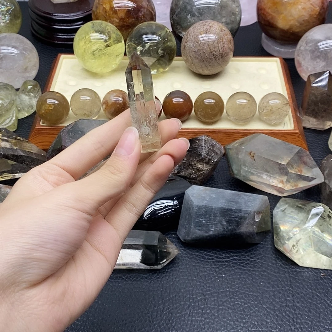 水晶未镶嵌珠宝半成品410水晶石