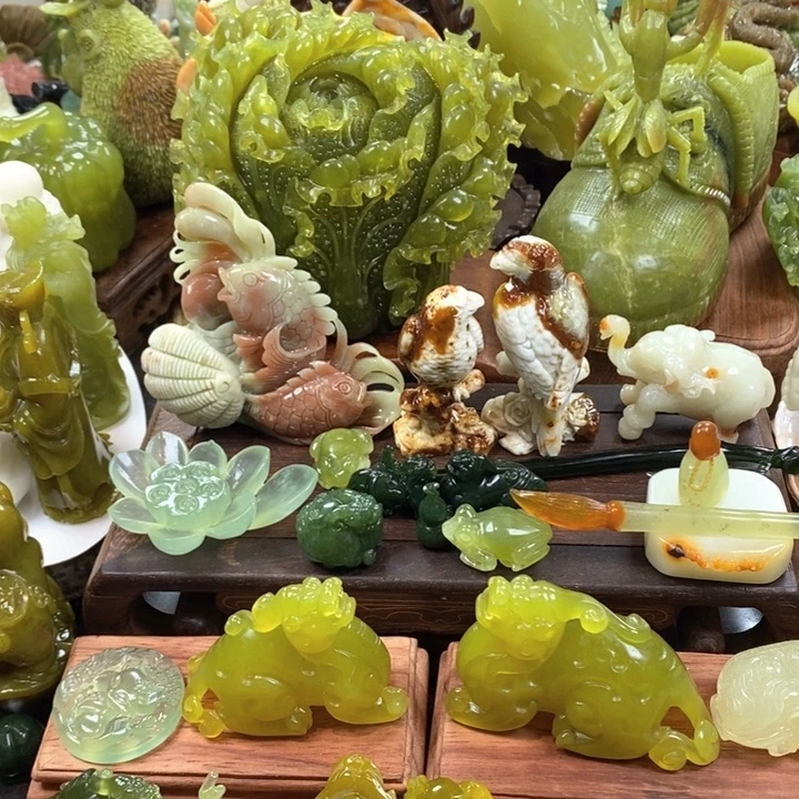蛇纹石玉未镶嵌手把