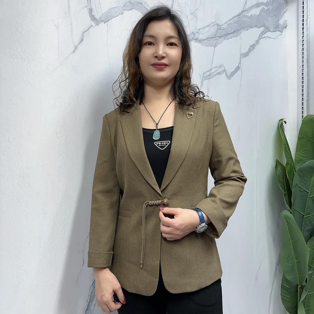 国风款小西装百搭上名6B006