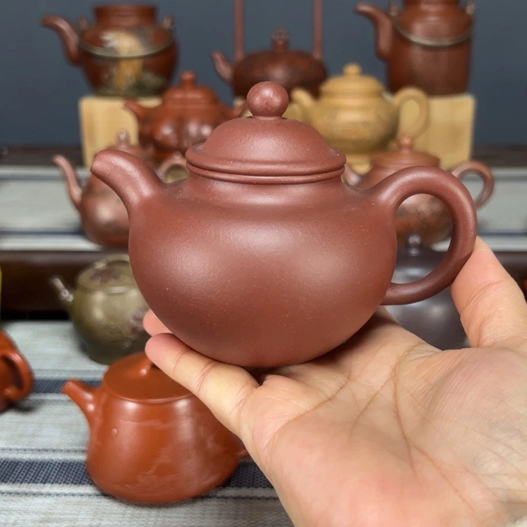 茶壶紫砂金*仔大亨掇球底槽清