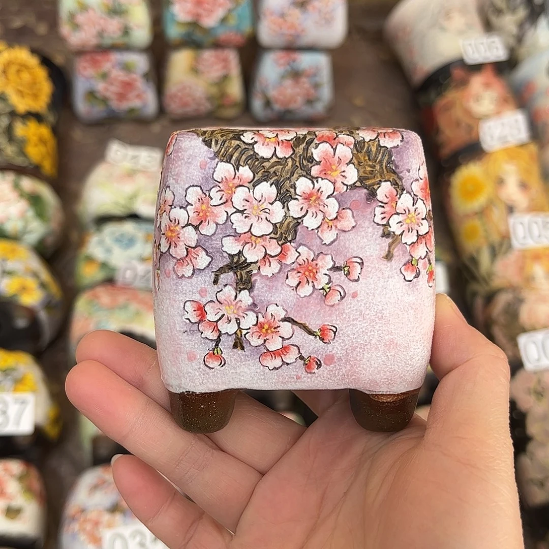 景德镇炫彩手绘口5高8.5