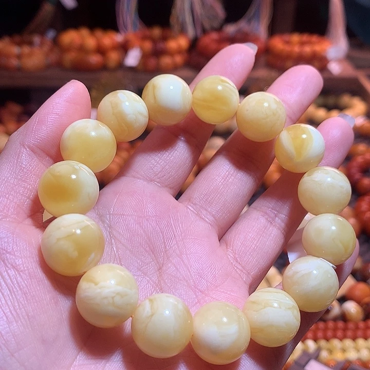 蜜蜡未镶嵌手串蜜蜡手串