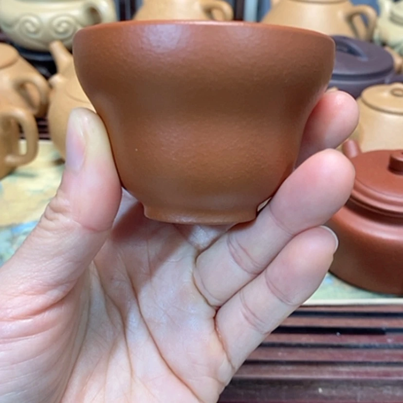 【闪购商品】紫砂茶壶朱泥半手工主人杯60毫升