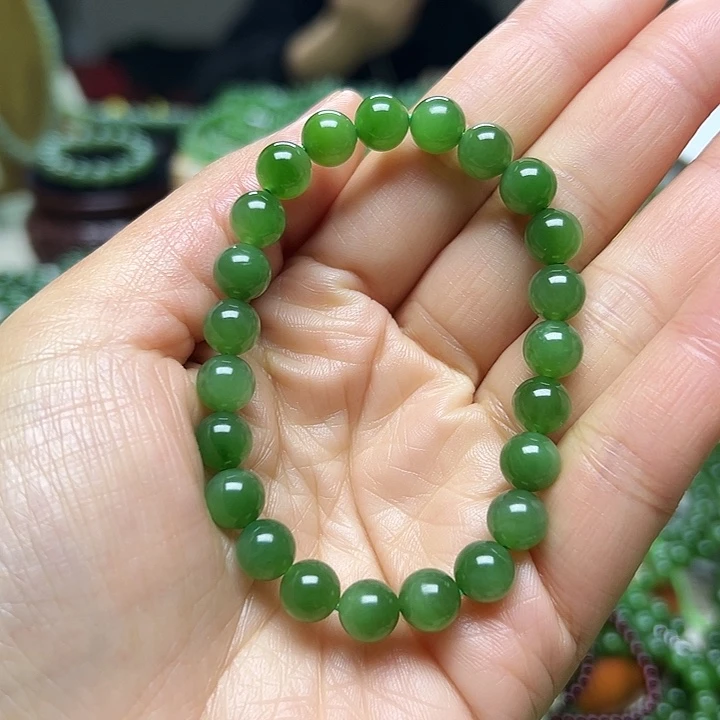 和田玉（碧玉）未镶嵌手链