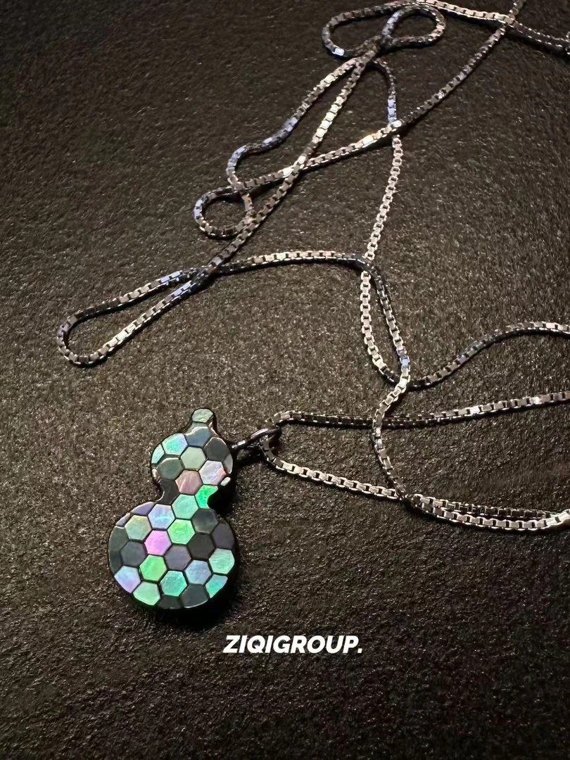 【水波纹葫芦】子漆社大漆螺钿项链首饰非遗首饰葫芦图形