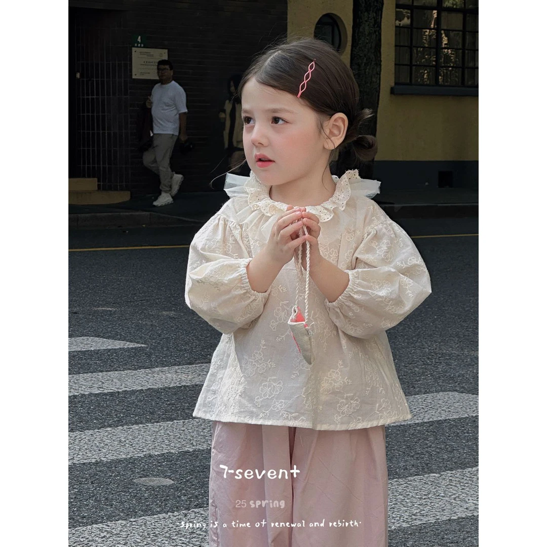 7Seven·25春~纱纱边娃娃衫6020（汉服娃娃衫）