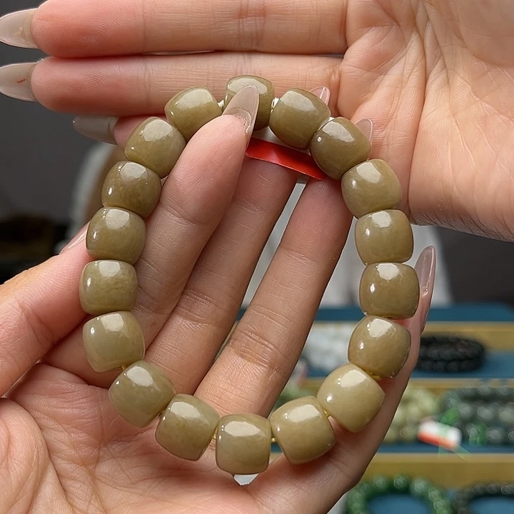 手链未镶嵌和田玉纯天然新疆且末老红糖卡12