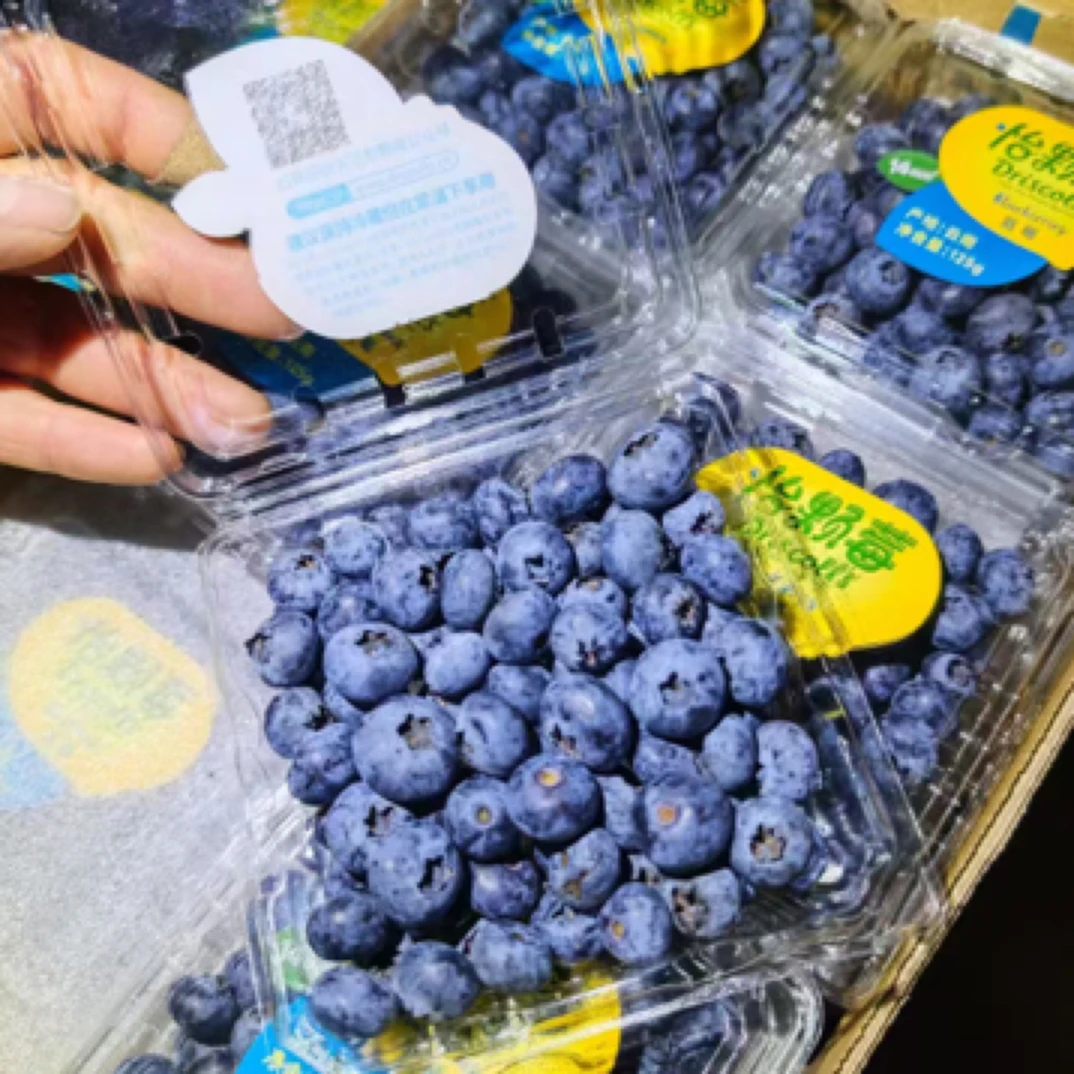 云南晴山蓝蓝莓14mm➕6盒750g云南蓝莓云南省大理白族自治州