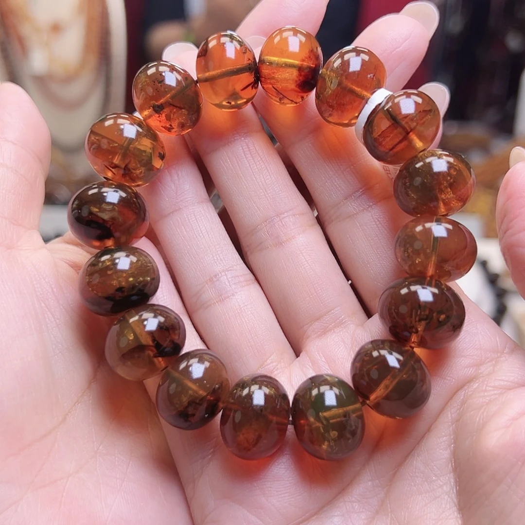 琥珀裸石未镶嵌抚顺琥珀16植物珀