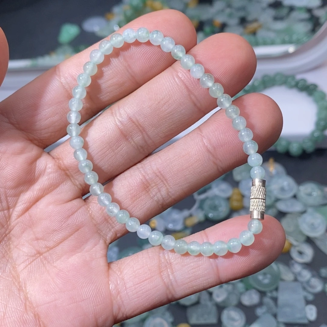 翡翠未镶嵌手链天然a货翡翠68