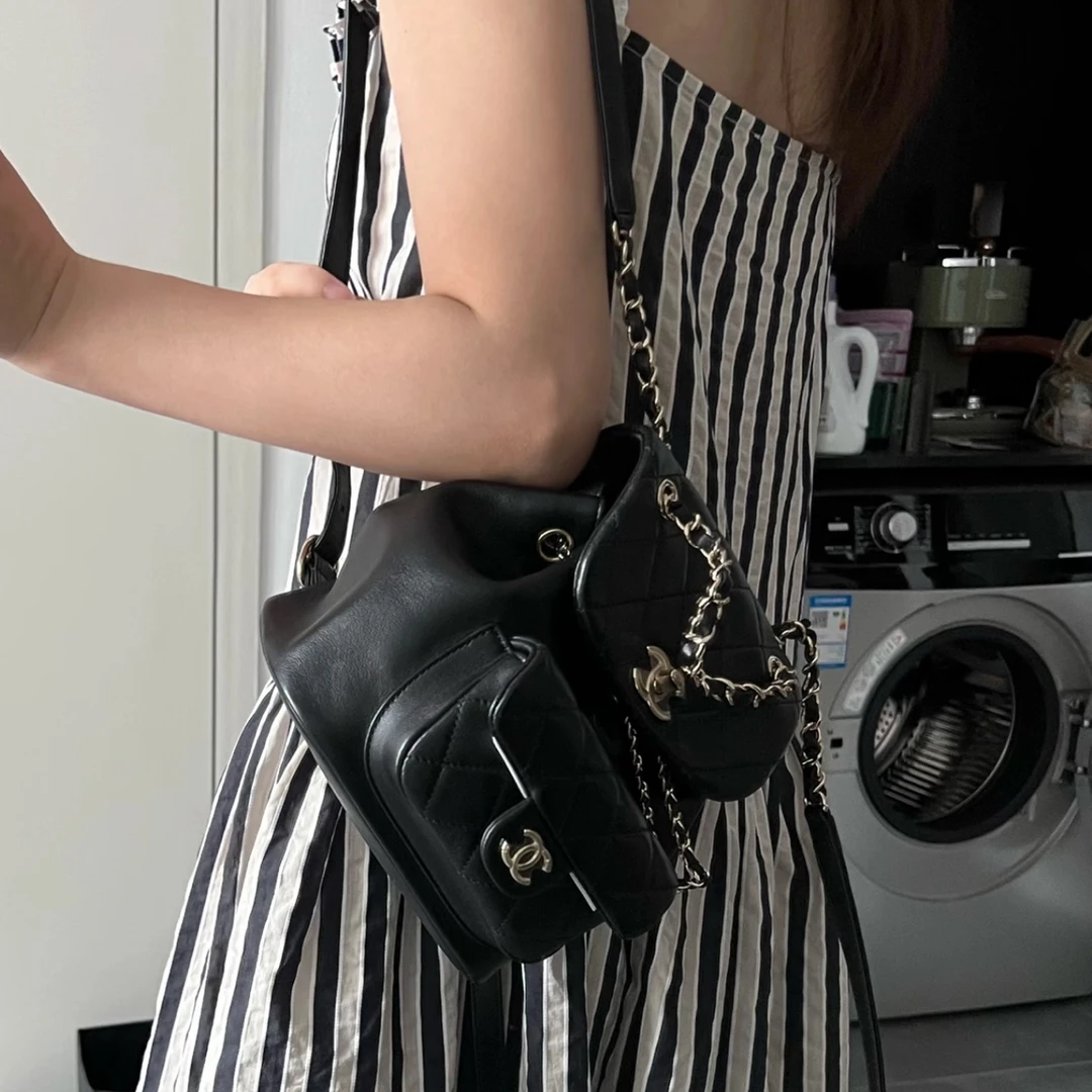 99新 Chanel/香奈儿 小号 香奈儿/双肩包/9058