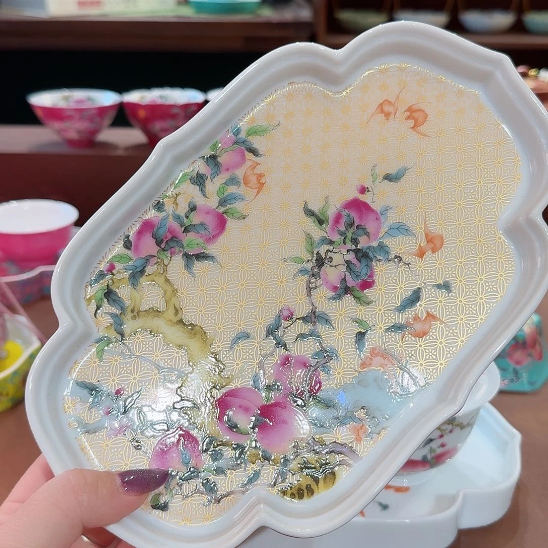 珐琅彩主人杯茶具套装