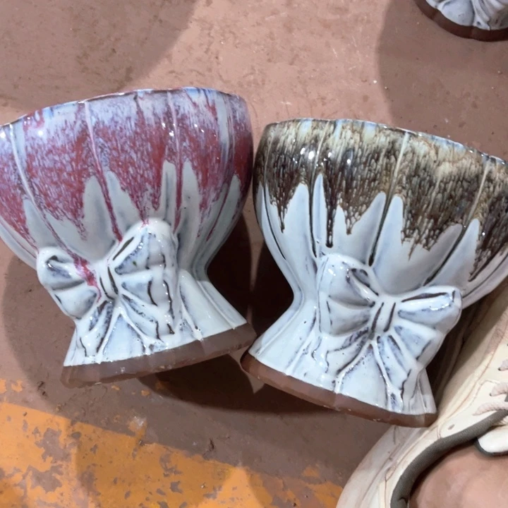 花盆紫砂口径19高度17两只正品