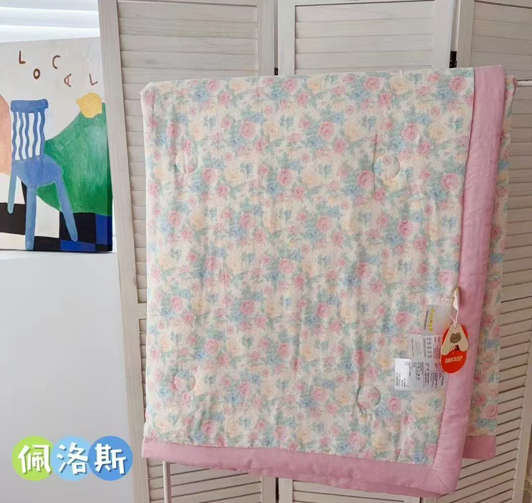 全棉双层纱大豆迁维夏凉被