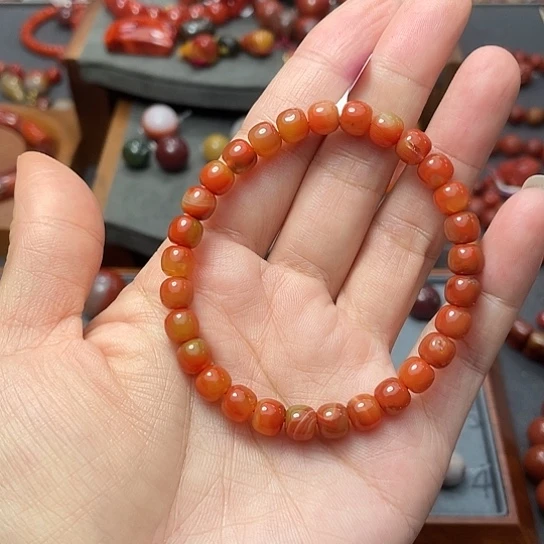 未镶嵌原矿手串6多样性发南红玛瑙