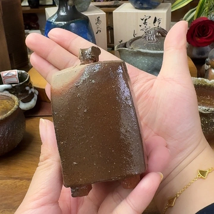 村井八重美备前烧花入开播福利一口价