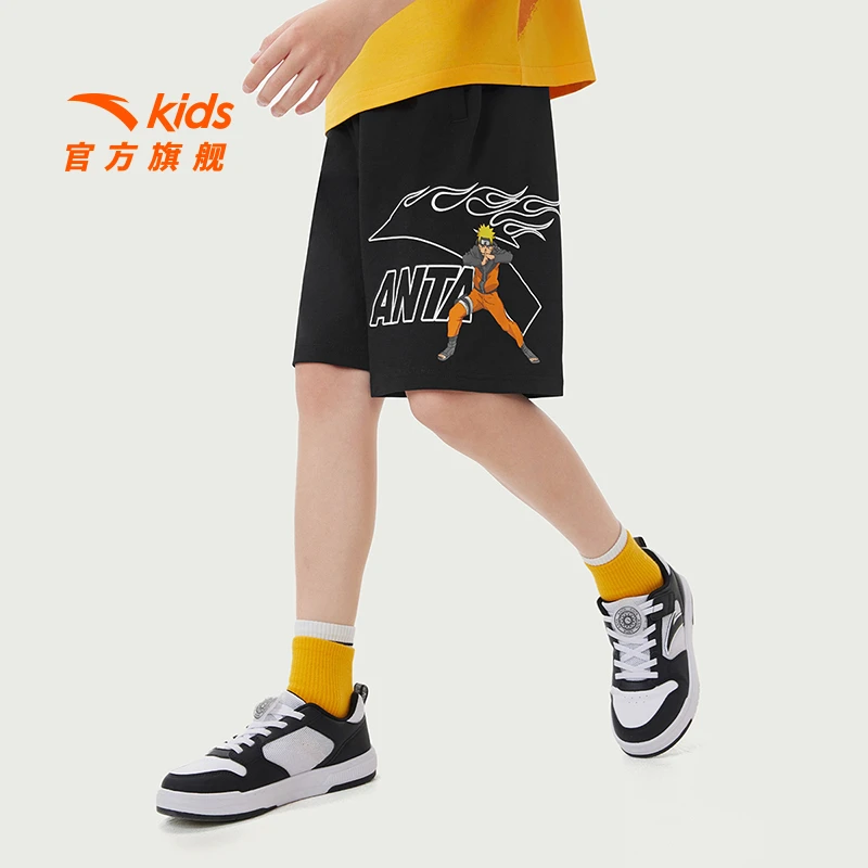 安踏儿童男童针织五分裤2025夏季新款透气舒适亲肤青少年短裤潮流