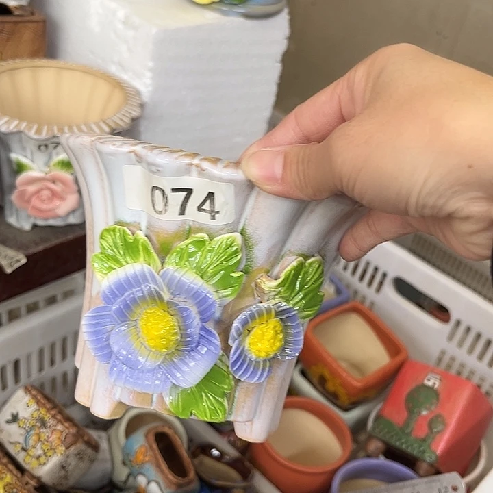 粗陶材质多肉花盆